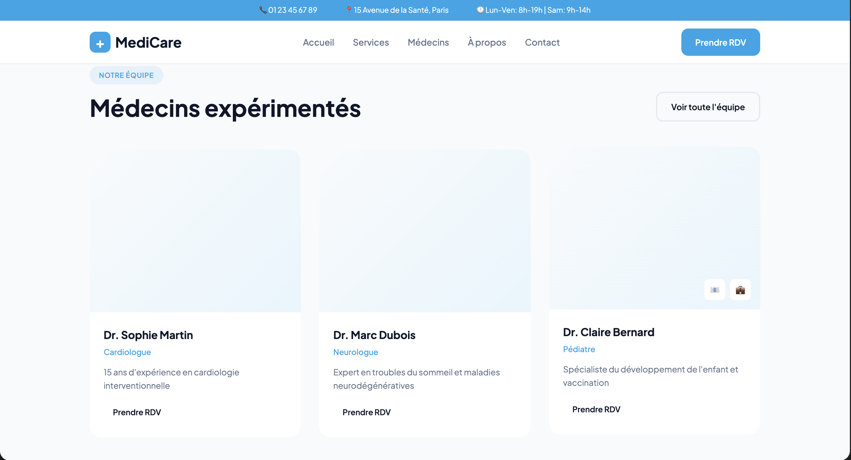 Établissement Médical - Vue secondaire